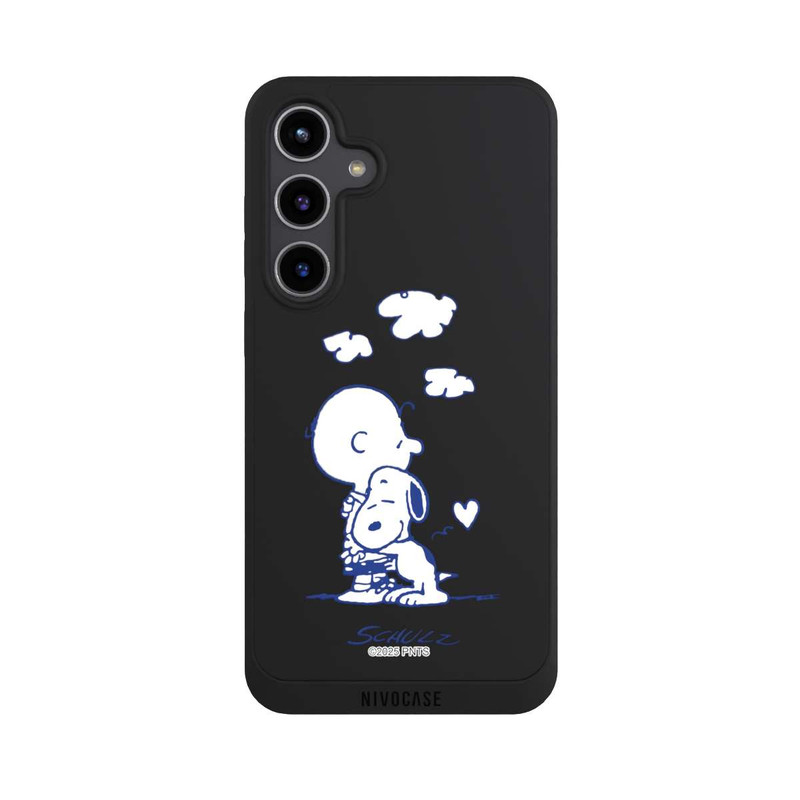Galaxy S24 + NIVOpure Peanuts Charlie Brown Snoopy Hug Transparent
