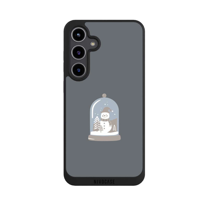 Galaxy S24 + NIVOpure Minimalist Snow Globe with Snowman