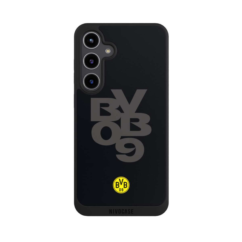 Galaxy S24 + NIVOpure BVB09 Grau Schwarz