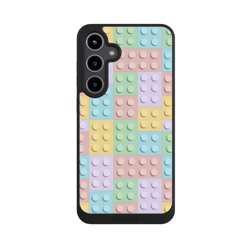 Galaxy S24 + NIVOpure Modèle de blocs colorés