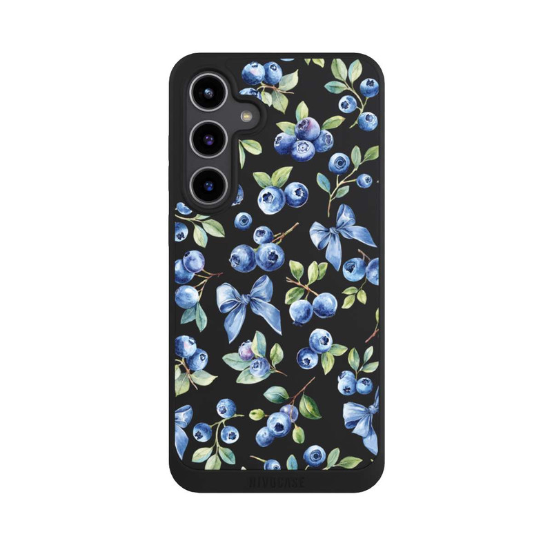 Galaxy S24 + NIVOpure Blueberry Bows Transparent with AI