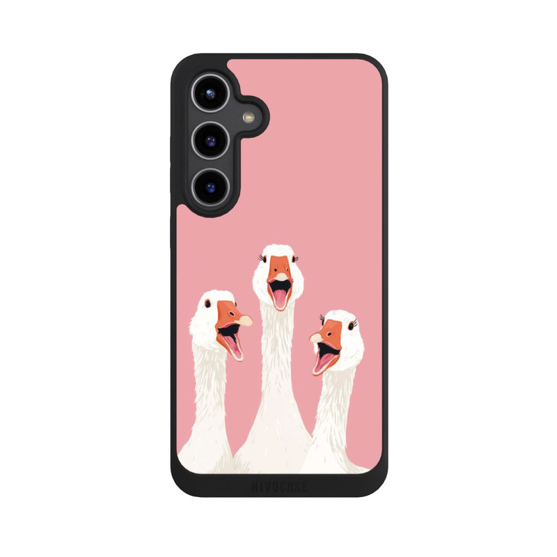 Galaxy S24 + NIVOpure Three Geese Pink with AI