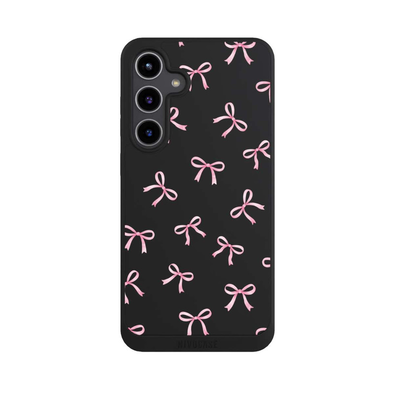 Galaxy S24 + NIVOpure Pink Bows transparent with AI