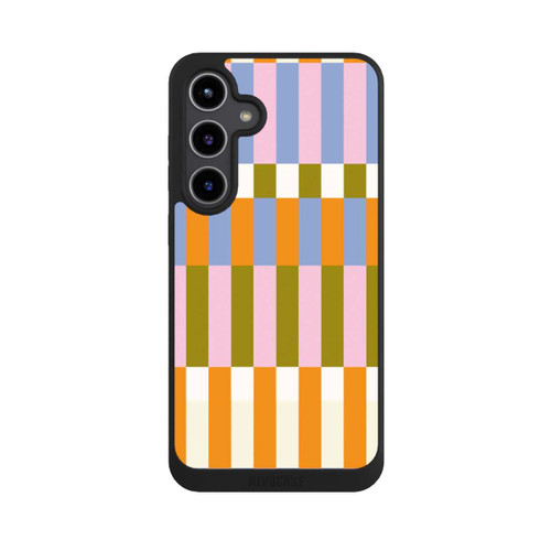 Samsung Galaxy S24+ NIVOpure Thème à Carreaux Colorés et Audacieux