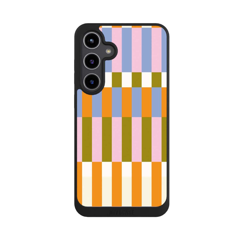 Galaxy S24 + NIVOpure Thème à Carreaux Colorés et Audacieux