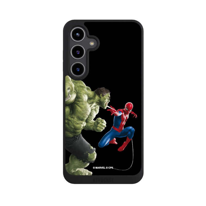 Galaxy S24 + NIVOpure Spider-Man fights Hulk
