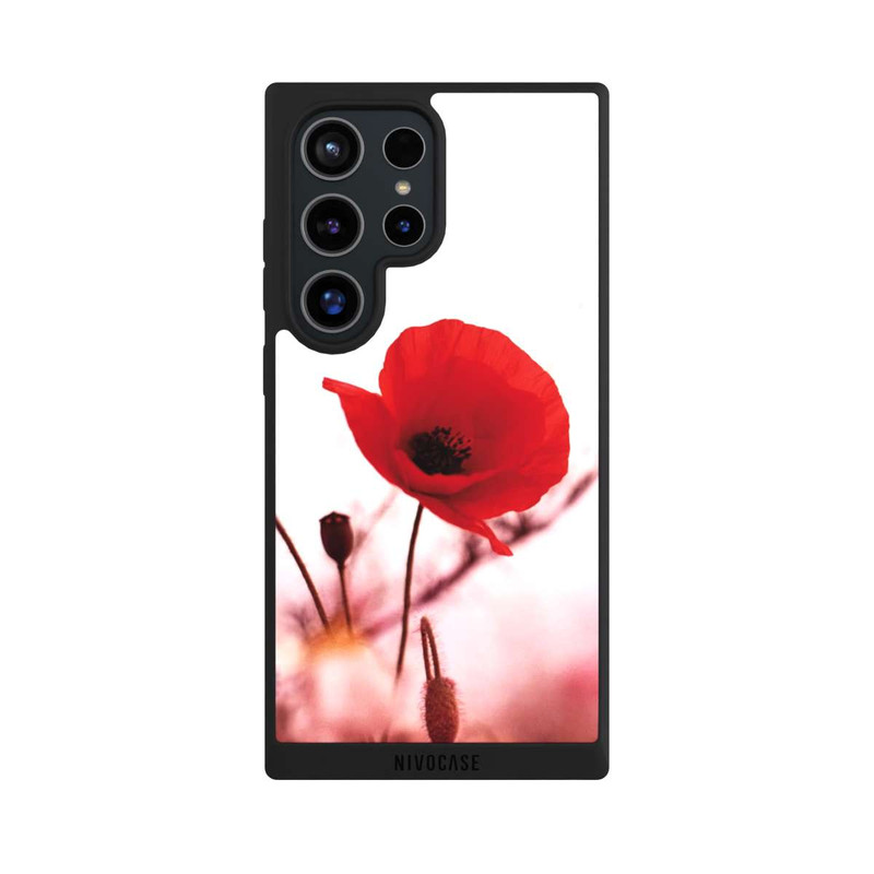 Galaxy S24 Ultra NIVOpure Rote Mohnblumen
