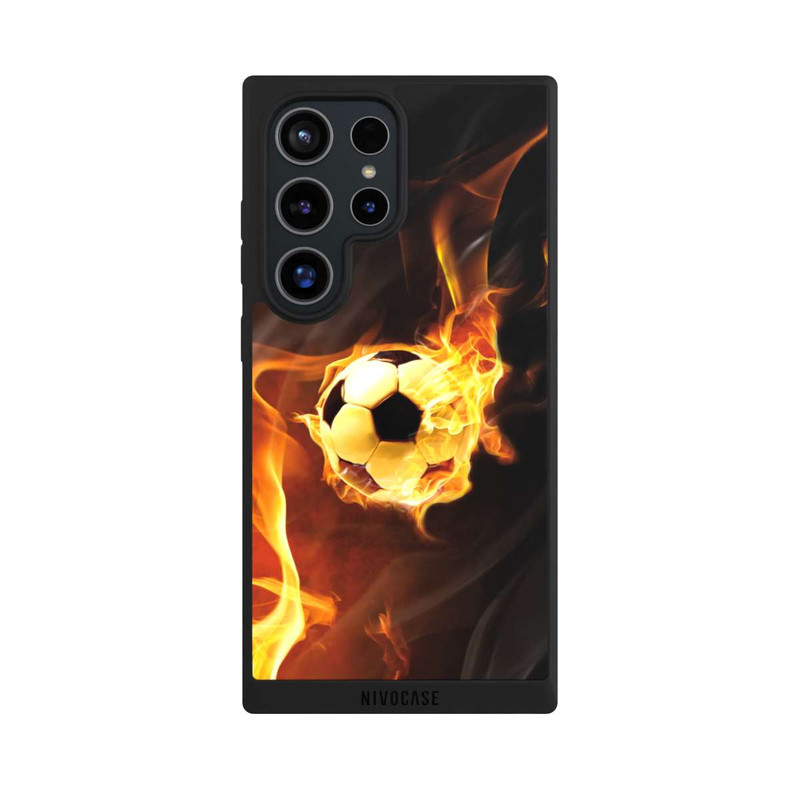Galaxy S24 Ultra NIVOpure Fußball in Flammen