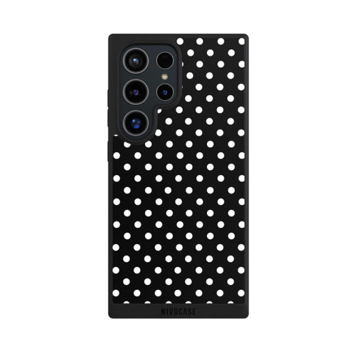Samsung Galaxy S24 Ultra NIVOpure Polka Dots Schwarz und Weiß
