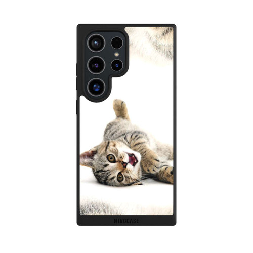Samsung Galaxy S24 Ultra NIVOpure Cat Rolling around