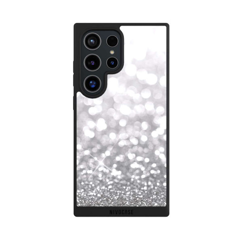 Samsung Galaxy S24 Ultra NIVOpure Pluie de Paillettes Argentées Look