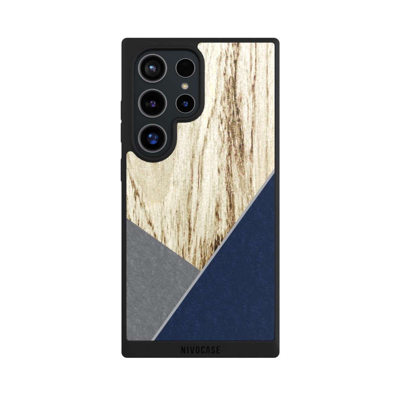 Galaxy S24 Ultra NIVOpure Grafic Wood Blue