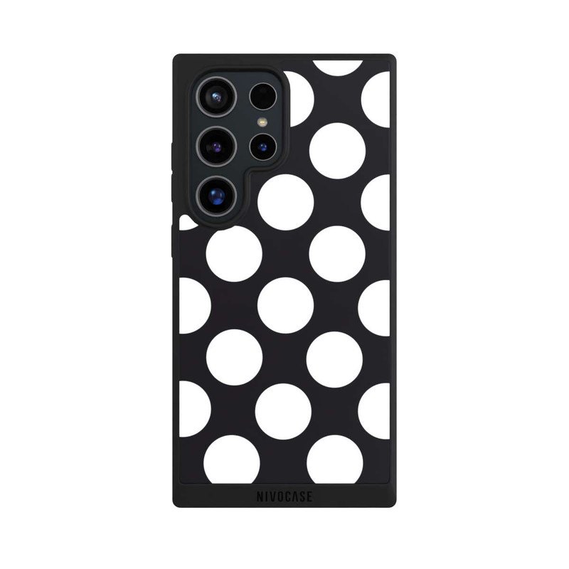 Galaxy S24 Ultra NIVOpure Big Dots - black
