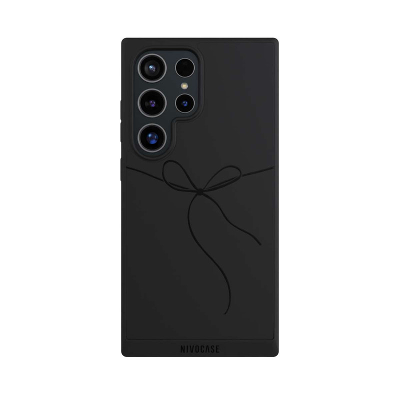 Galaxy S24 Ultra NIVOpure Schleifchen Schwarz ohne Hintergrund