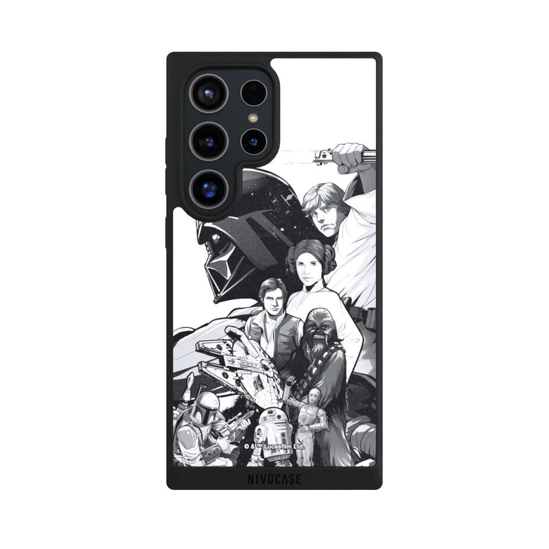 Galaxy S24 Ultra NIVOpure StarWars Charaktere - Schwarz-Weiß