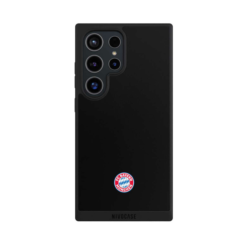 Galaxy S24 Ultra NIVOpure Logo FCB Classique Petit - Coloré sur Fond Noir