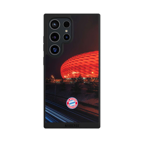 Samsung Galaxy S24 Ultra NIVOpure Allianz Arena bei Nacht FCB
