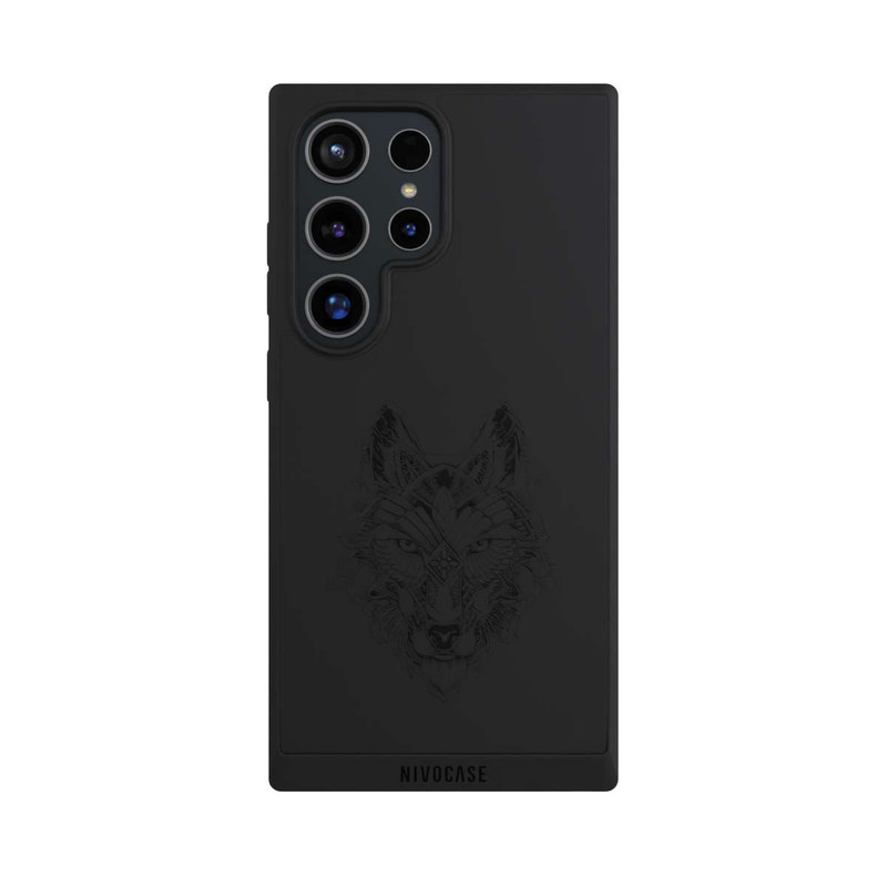 Galaxy S24 Ultra NIVOpure Wolf Mandala ohne Hintergrund