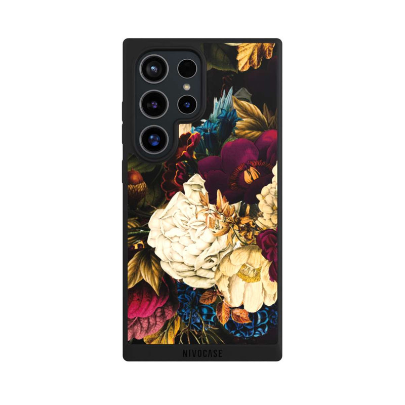 Galaxy S24 Ultra NIVOpure Fleurs vintage sombres