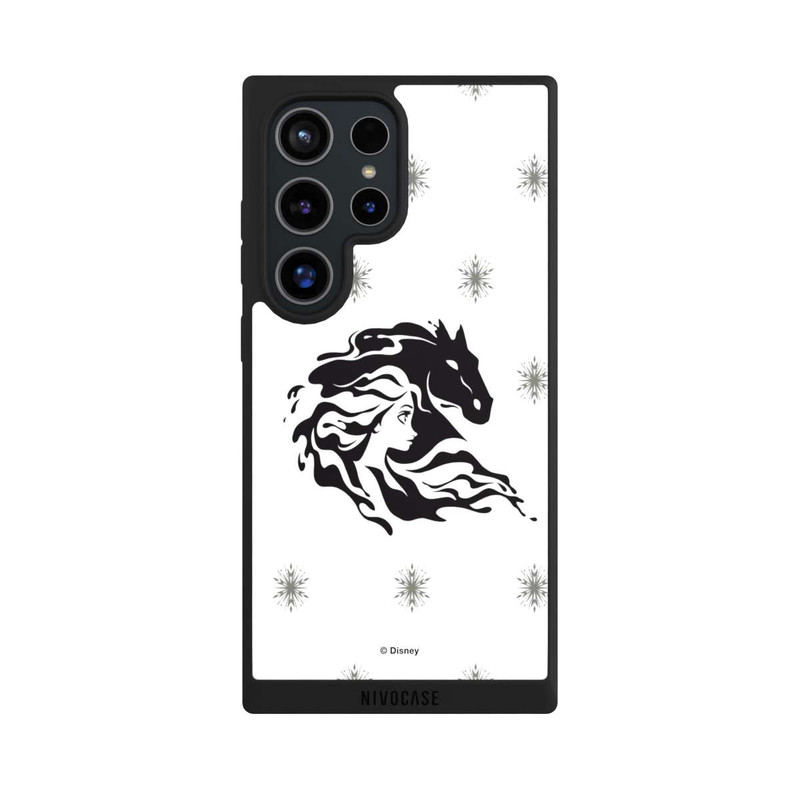 Galaxy S24 Ultra NIVOpure Elsa Nokk la Reine des Neiges 2 Noir et Blanc