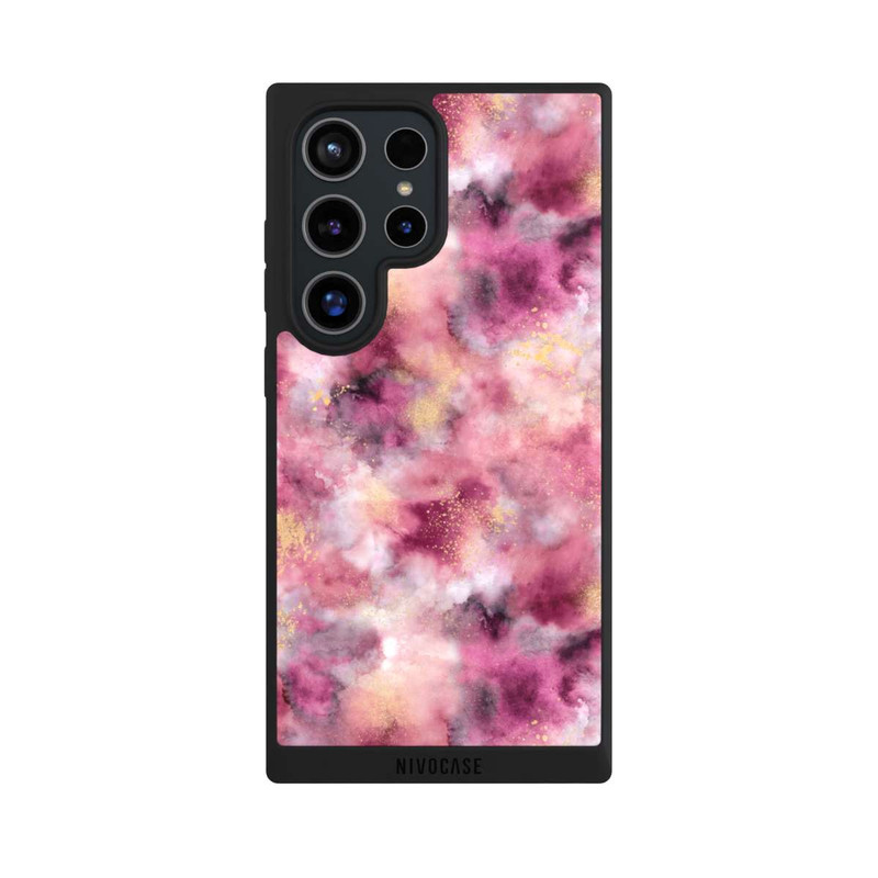 Galaxy S24 Ultra NIVOpure Rose aquarelle marbré fumé