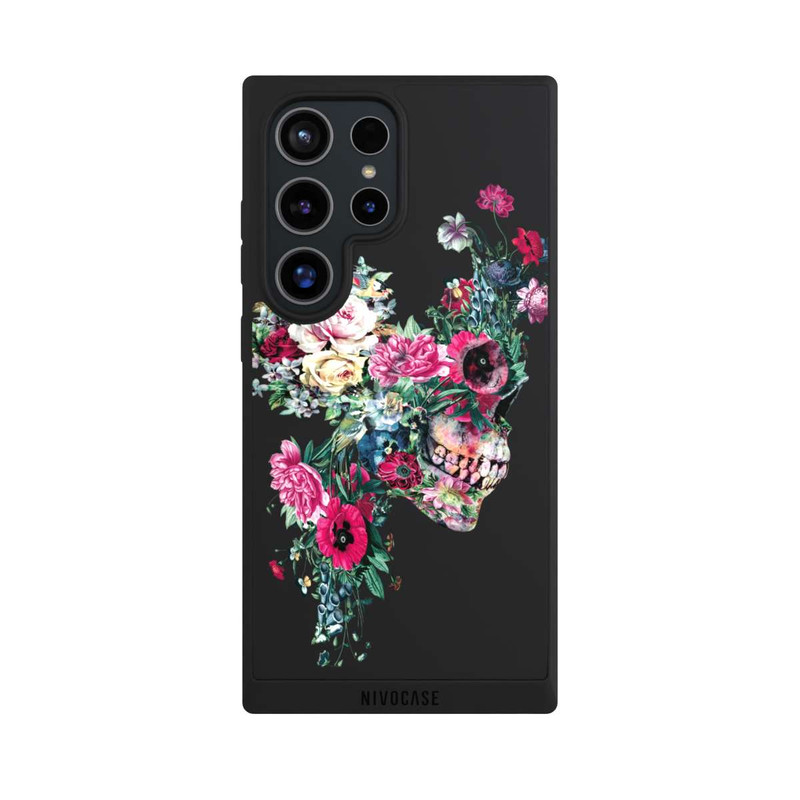 Galaxy S24 Ultra NIVOpure Flower Skull transparent