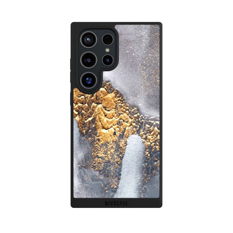 Galaxy S24 Ultra NIVOpure Beton-Gold-Glitzerlook
