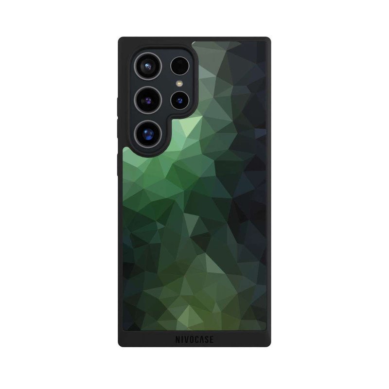 Galaxy S24 Ultra NIVOpure Polygonal Mosaic Green