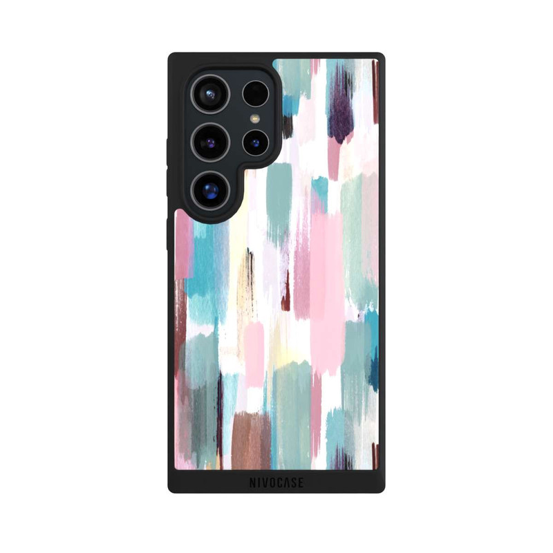 Galaxy S24 Ultra NIVOpure Abstrakte Pinselstriche in Pastelltönen