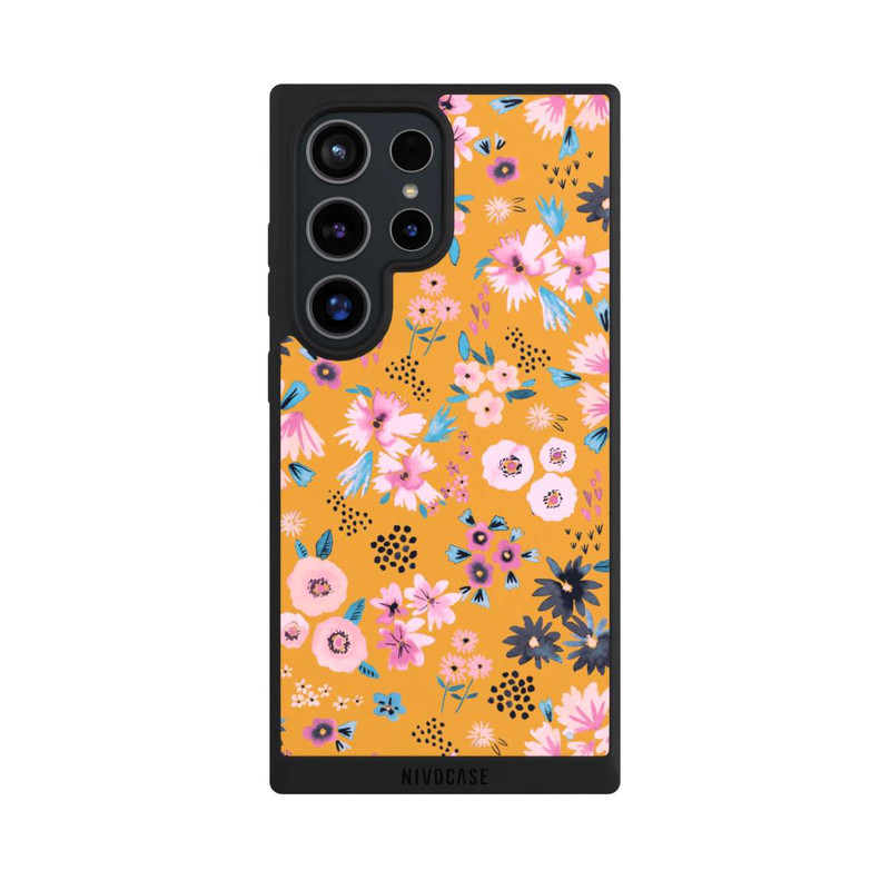 Galaxy S24 Ultra NIVOpure Petites Fleurs Jaune Moutarde
