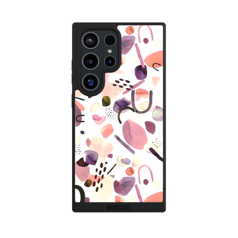 Galaxy S24 Ultra NIVOpure Abstrakte Formen aquarell lila