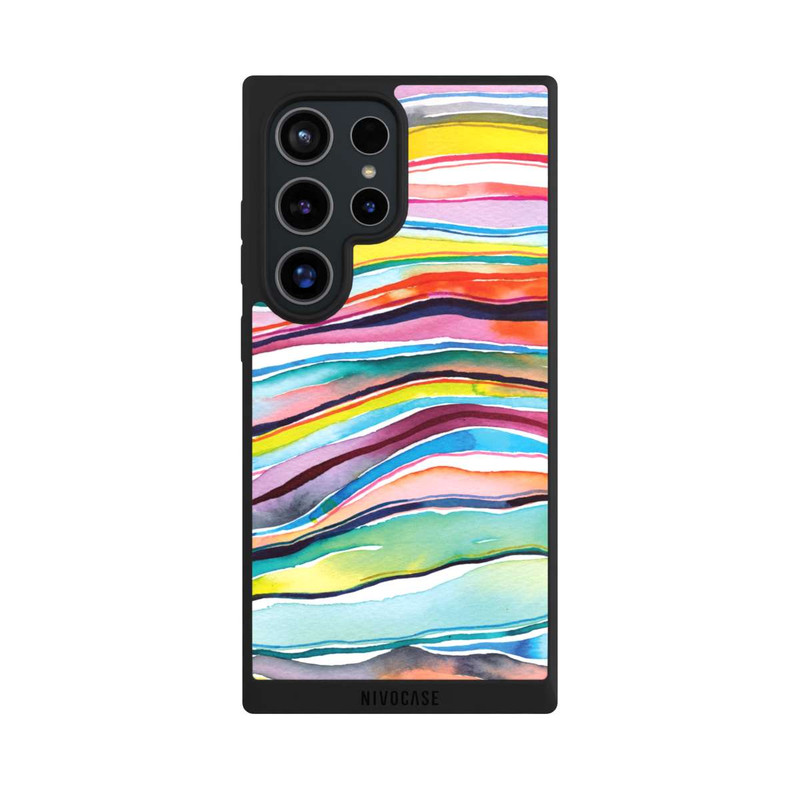 Galaxy S24 Ultra NIVOpure Couches d'agate aquarelle