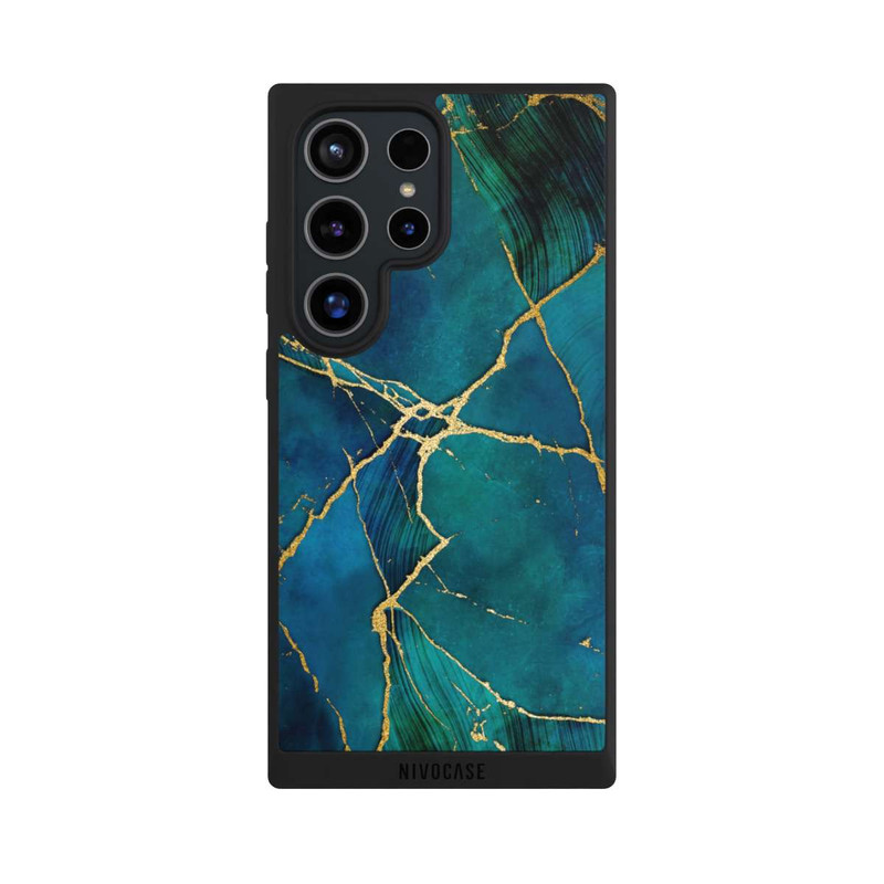 Galaxy S24 Ultra NIVOpure Look minéral glamour bleu or