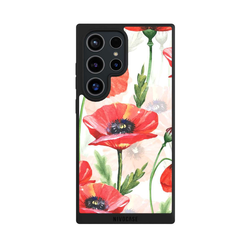 Galaxy S24 Ultra NIVOpure Wasserfarbe Mohnblumen
