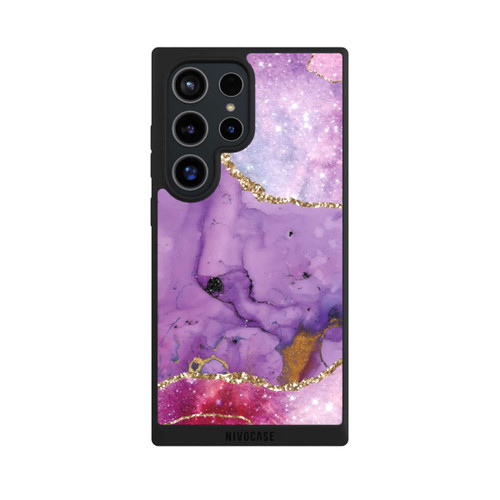 Samsung Galaxy S24 Ultra NIVOpure Purple Galaxy Glamour Marble