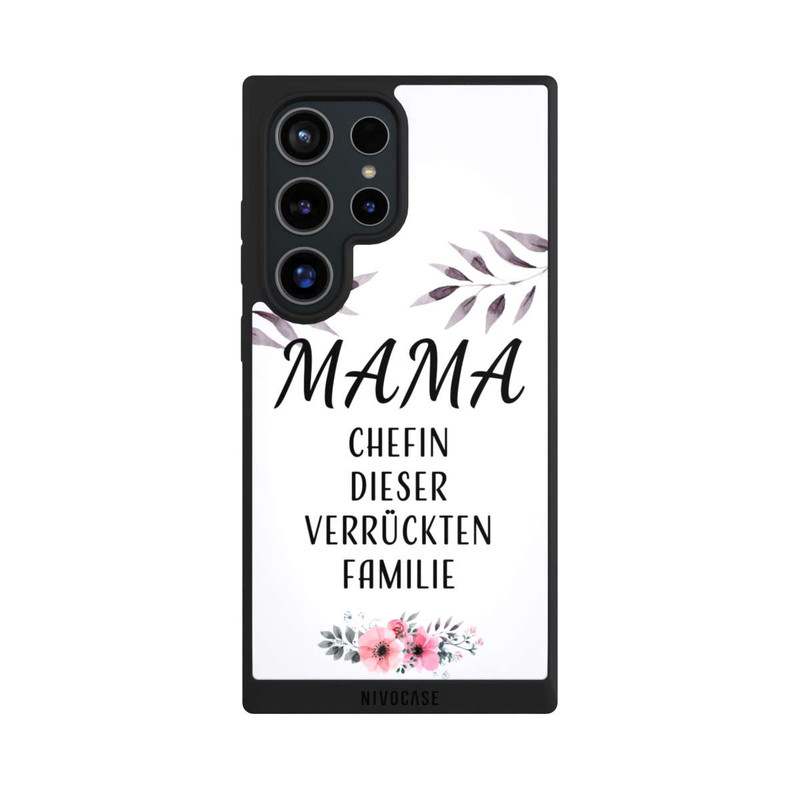 Galaxy S24 Ultra NIVOpure Mama Chefin dieser Verrückten Familie Weiß