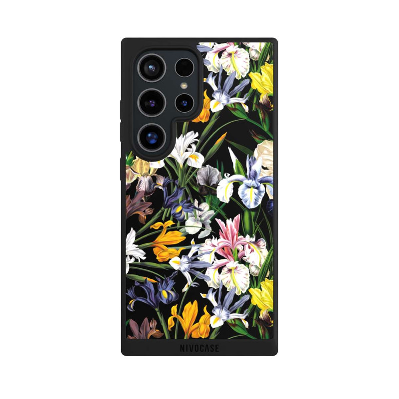 Galaxy S24 Ultra NIVOpure Dunkle Wildblumentapete