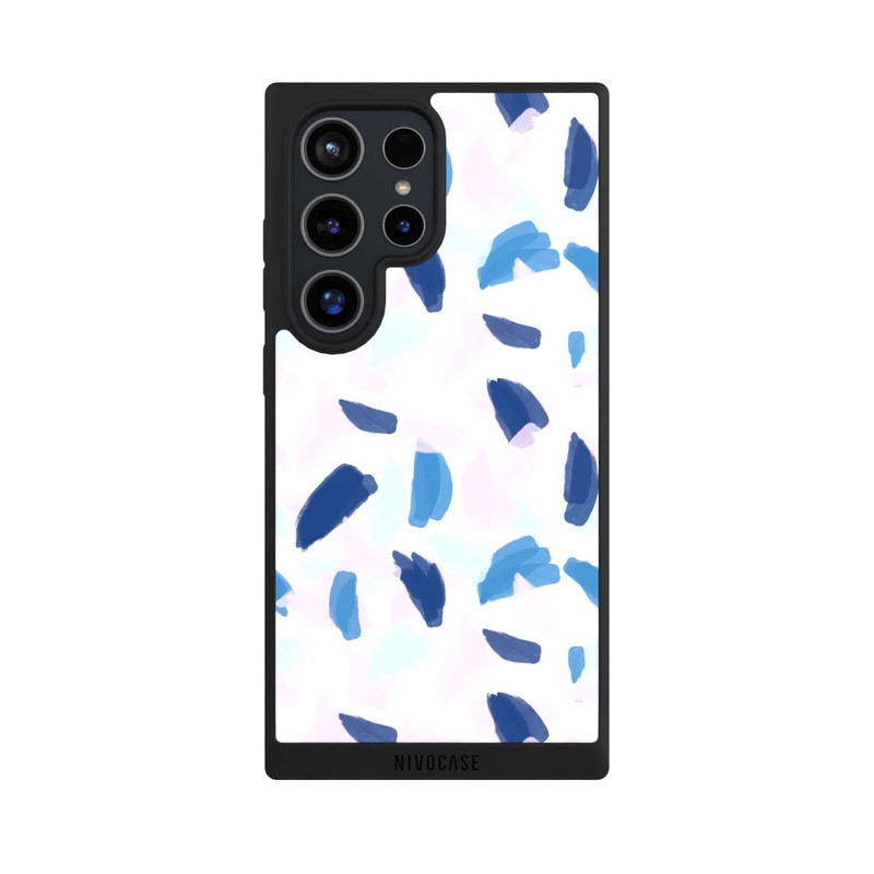 Galaxy S24 Ultra NIVOpure Peinture bleue et rose