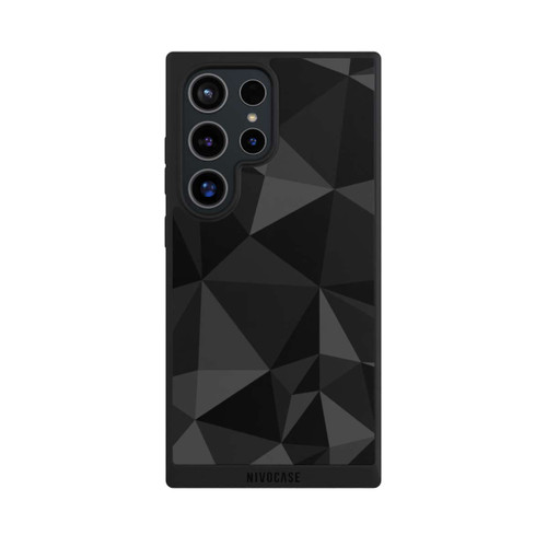 Samsung Galaxy S24 Ultra NIVOpure Polygonmuster schwarz