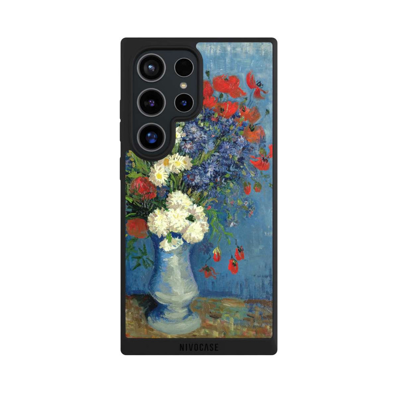 Galaxy S24 Ultra NIVOpure Stillleben Vase mit Kornblumen und Mohnblumen von Vincent Van Gogh