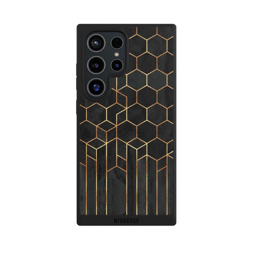 Samsung Galaxy S24 Ultra NIVOpure Hexagones noirs