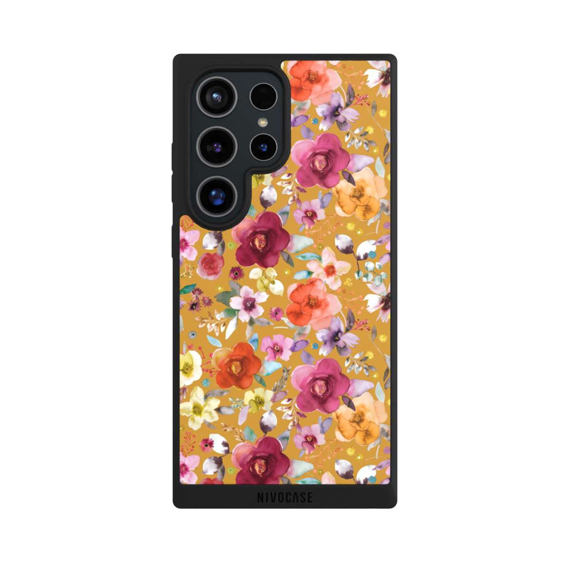 Galaxy S24 Ultra NIVOpure Bouquets de fleurs printanières moutarde