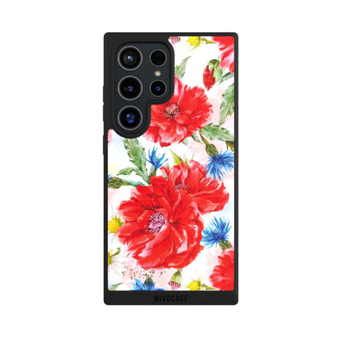 Samsung Galaxy S24 Ultra NIVOpure Prairie d'Été, Bleuets et Coquelicots