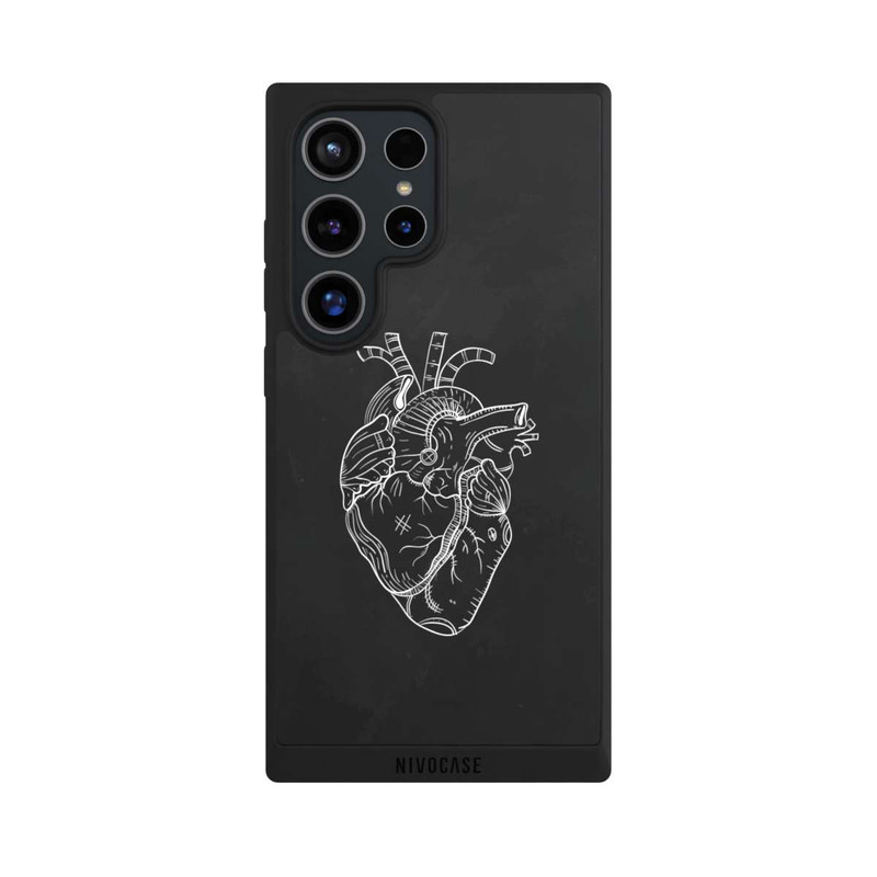Galaxy S24 Ultra NIVOpure Heart Drawing Black