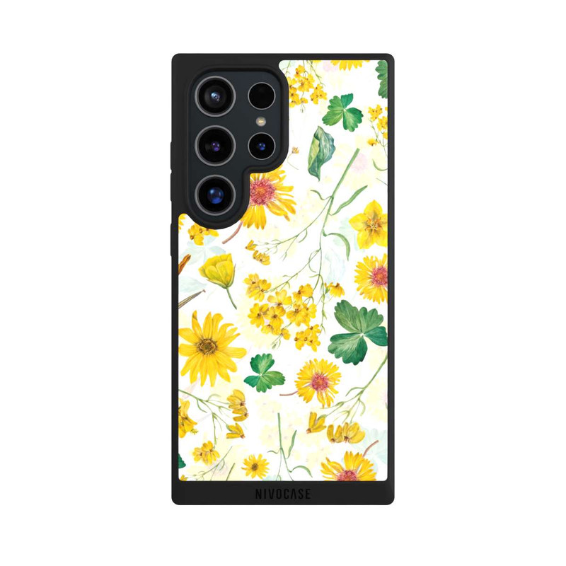 Galaxy S24 Ultra NIVOpure Gelbes Frühlingsmuster