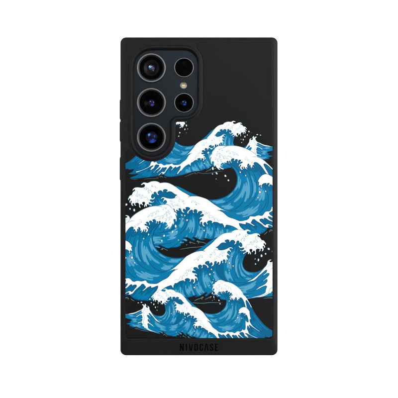 Galaxy S24 Ultra NIVOpure Sea Waves Black Kanagawa