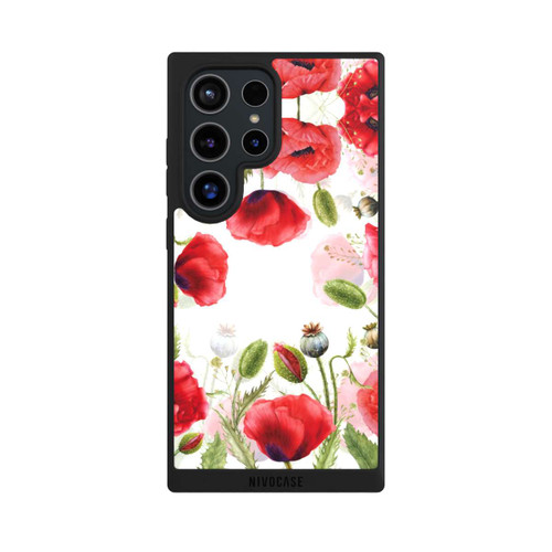 Samsung Galaxy S24 Ultra NIVOpure Rahmen aus Mohnblumen