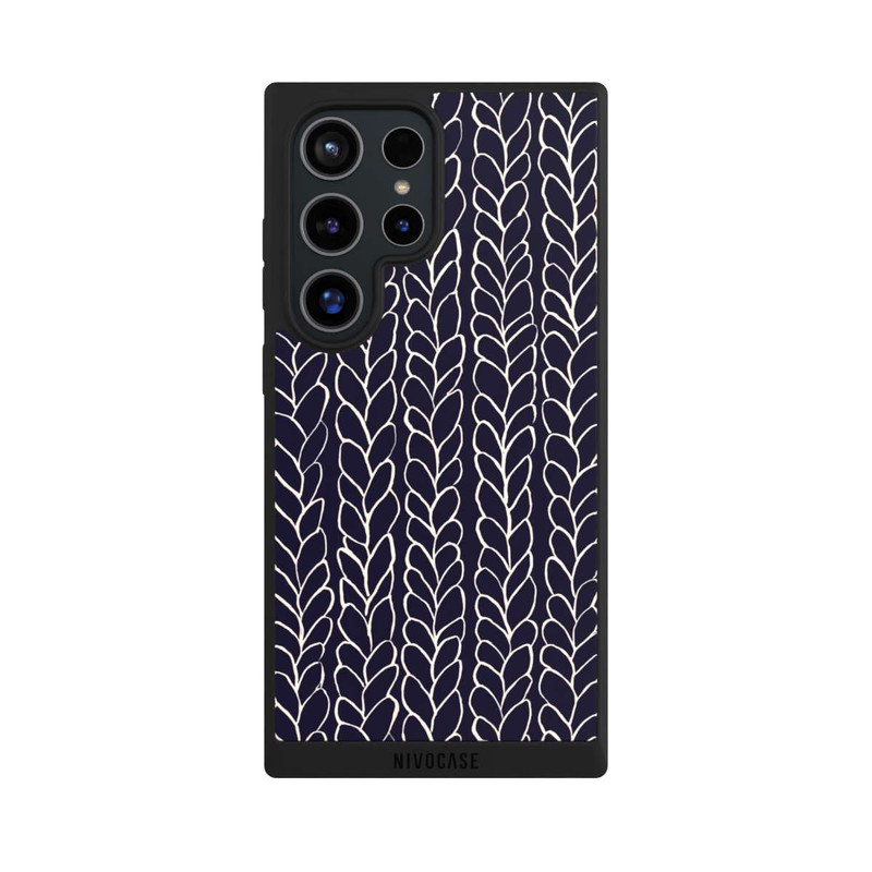 Galaxy S24 Ultra NIVOpure Tresses En Laine Dessins Marine
