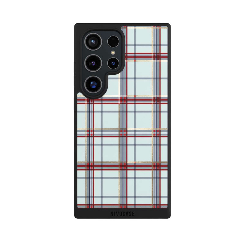 Galaxy S24 Ultra NIVOpure Tartan Blau
