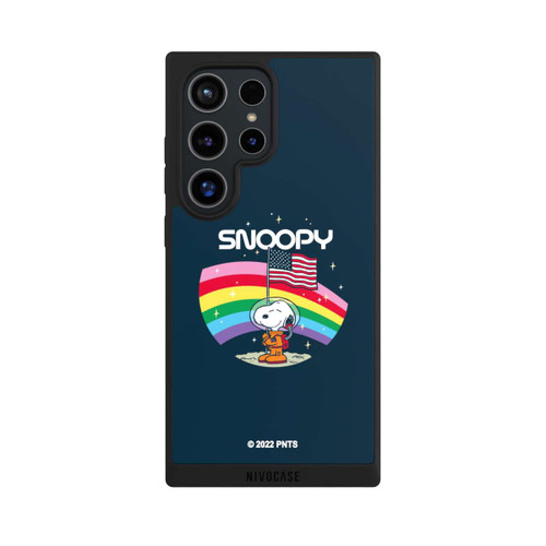 Samsung Galaxy S24 Ultra NIVOpure Snoopy Weltraumreisender Regenbogen